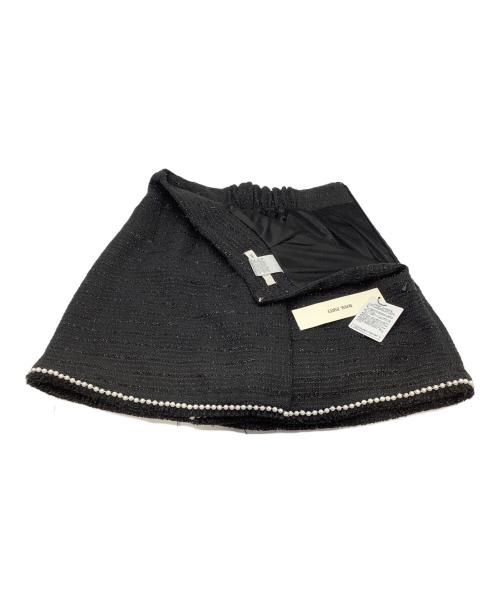 ROYAL PARTY（ロイヤルパーティ）ROYAL PARTY (ロイヤルパーティ) パールトリミングツイードセットアップ ブラック×ホワイト サイズ:Fの古着・服飾アイテム