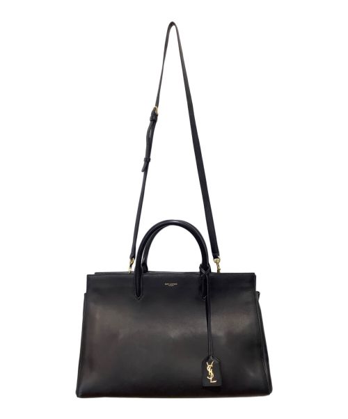 Saint Laurent Paris（サンローランパリ）Saint Laurent Paris (サンローランパリ) カバ リヴゴーシュ 2WAYショルダーバッグ ブラックの古着・服飾アイテム