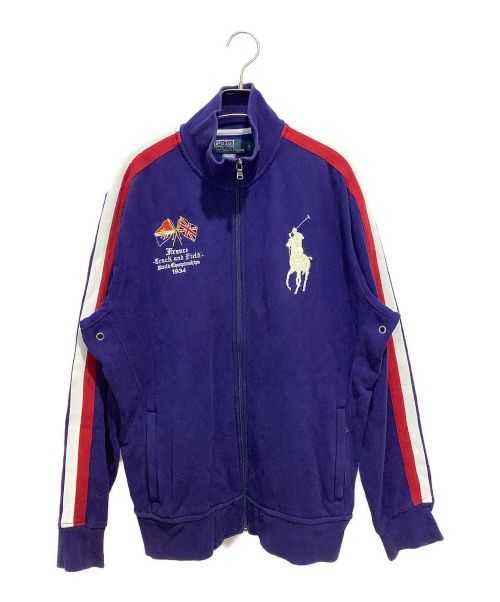 POLO BY RALPH LAUREN（ポロ バイ ラルフローレン）POLO BY RALPH LAUREN (ポロ バイ ラルフローレン) スウェットトラックジャケット トリコロールカラー サイズ:Lの古着・服飾アイテム