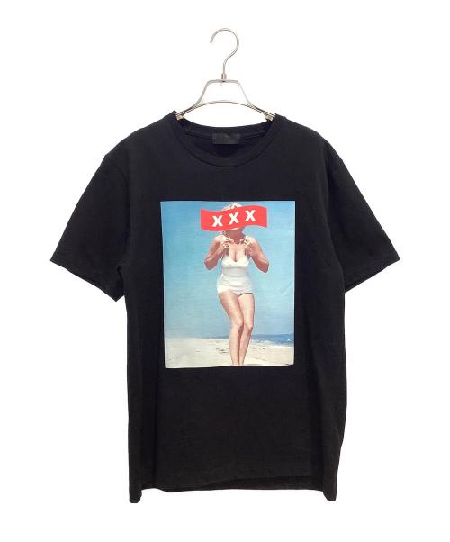 GOD SELECTION XXX（ゴッド セレクション トリプルエックス）GOD SELECTION XXX (ゴッド セレクション トリプルエックス) フォトTシャツ ブラック サイズ:Mの古着・服飾アイテム
