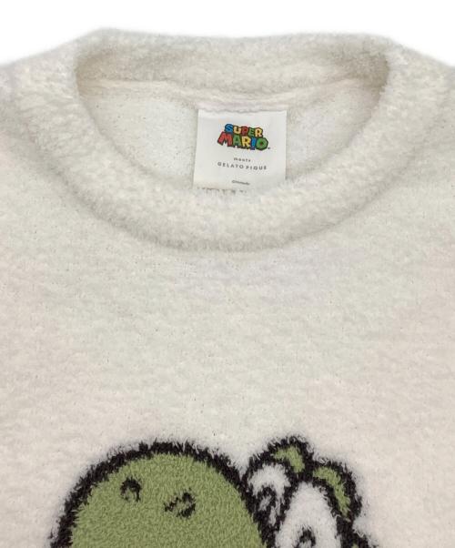 gelato pique（ジェラートピケ）gelato pique (ジェラートピケ) SUPER MARIO (スーパーマリオ) ベビモコジャガードプルオーバー&ロングパンツセット ホワイト サイズ:Lの古着・服飾アイテム