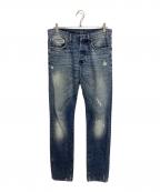Christian Diorクリスチャン ディオール）の古着「2010AW Jake USED加工 スキニーデニムパンツ」｜ブルー