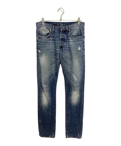 Christian Dior（クリスチャン ディオール）Christian Dior (クリスチャン ディオール) 2010AW Jake USED加工 スキニーデニムパンツ ブルー サイズ:31の古着・服飾アイテム