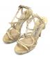 JIMMY CHOO（ジミーチュウ）の古着「ストラップサンダル」｜ゴールド
