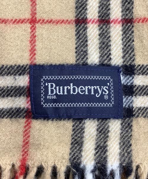 Burberry's（バーバリー）Burberry's (バーバリーズ) ノバチェック ウールマフラー ベージュ×ブラックの古着・服飾アイテム