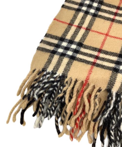 Burberry's（バーバリー）Burberry's (バーバリーズ) ノバチェック ウールマフラー ベージュ×ブラックの古着・服飾アイテム