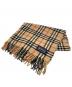 Burberry's（バーバリーズ）の古着「ノバチェック ウールマフラー」｜ベージュ×ブラック