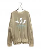GOOD ROCK SPEED×CASPERグッドロックスピード×キャスパー）の古着「別注Casperヴィンテージ加工ビッグシルエットスウェット」｜ベージュ