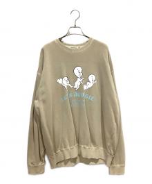 GOOD ROCK SPEED×CASPER（グッドロックスピード×キャスパー）の古着「別注Casperヴィンテージ加工ビッグシルエットスウェット」｜ベージュ