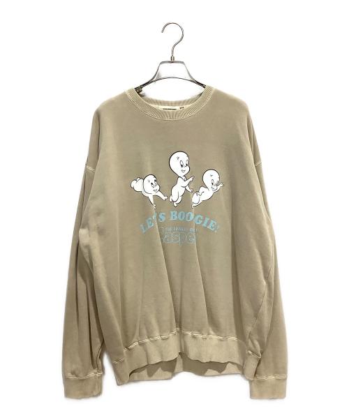 GOOD ROCK SPEED（グッドロックスピード）GOOD ROCK SPEED (グッドロックスピード) Casper (キャスパー) 別注Casperヴィンテージ加工ビッグシルエットスウェット ベージュ サイズ:Lの古着・服飾アイテム
