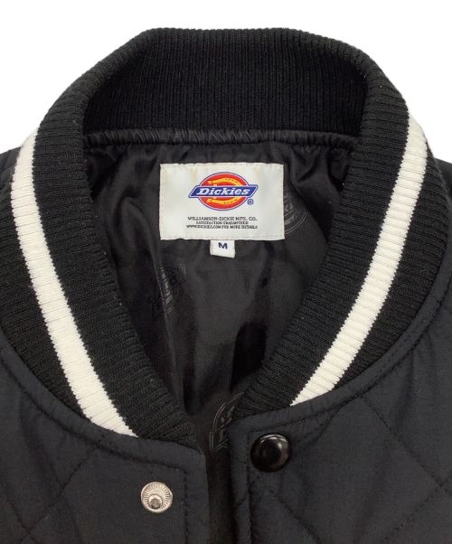 Dickies（ディッキーズ）Dickies (ディッキーズ) ツーレイヤーナイロンOXアップリケ付きラインリブリラックスフィット中綿スタジャン ブラック サイズ:Mの古着・服飾アイテム