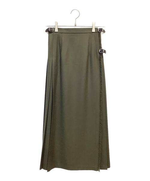 O'NEIL OF DUBLIN（オニールオブダブリン）O'NEIL OF DUBLIN (オニールオブダブリン) キルトスカート カーキ サイズ:GB8の古着・服飾アイテム