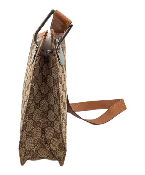 GUCCI（グッチ）GUCCI (グッチ) GG ショルダーバッグ ブラウンの古着・服飾アイテム