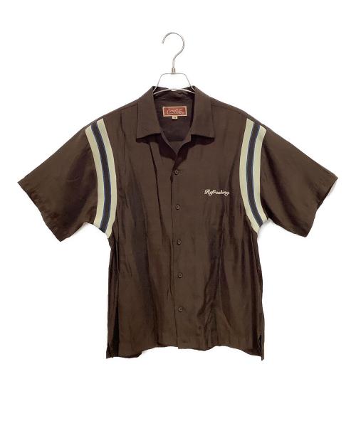 Coca Cola（コカコーラ）Coca Cola (コカコーラ) ボーリングシャツ ブラウン サイズ:Mの古着・服飾アイテム