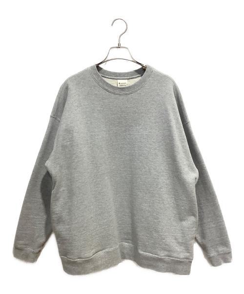 Snow peak（スノーピーク）snow peak (スノーピーク) Recycled Cotton Sweat Crew-Neck グレー サイズ:Mの古着・服飾アイテム