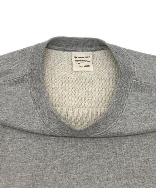 Snow peak（スノーピーク）snow peak (スノーピーク) Recycled Cotton Sweat Crew-Neck グレー サイズ:Mの古着・服飾アイテム