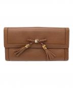 GUCCIグッチ）の古着「長財布」｜ブラウン