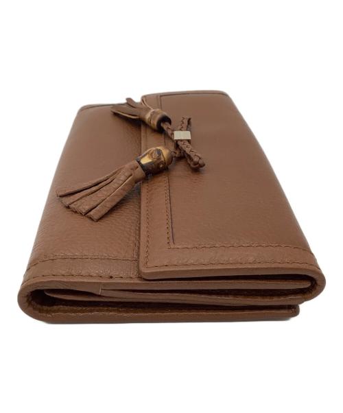 GUCCI（グッチ）GUCCI (グッチ) 長財布 ブラウンの古着・服飾アイテム