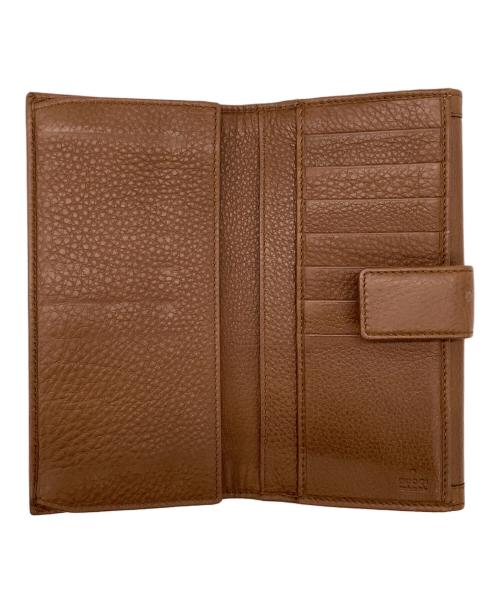 GUCCI（グッチ）GUCCI (グッチ) 長財布 ブラウンの古着・服飾アイテム