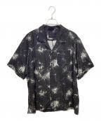 STAMPDスタンプド）の古着「SPARKS CAMP COLLAR BUTTONDOWN」｜ブラック