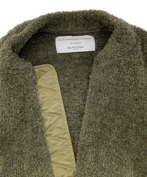 GELATO PIQUE HOMME（ジェラートピケ オム）GELATO PIQUE HOMME (ジェラートピケ オム) MISTERGENTLEMAN (ミスタージェントルマン) POWDER MA-1 PARKA オリーブ サイズ:M 未使用品の古着・服飾アイテム