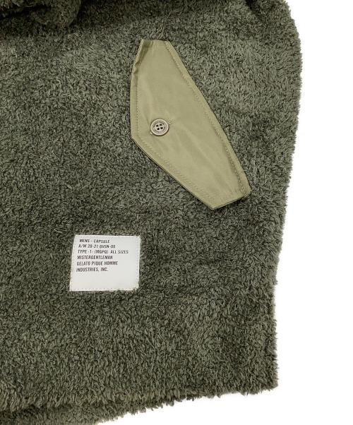 GELATO PIQUE HOMME（ジェラートピケ オム）GELATO PIQUE HOMME (ジェラートピケ オム) MISTERGENTLEMAN (ミスタージェントルマン) POWDER MA-1 PARKA オリーブ サイズ:M 未使用品の古着・服飾アイテム