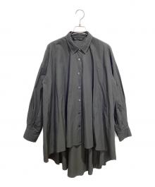 mizuiro-ind（ミズイロインド）の古着「ワイドシルエットオーバーサイズシャツ」｜グレー