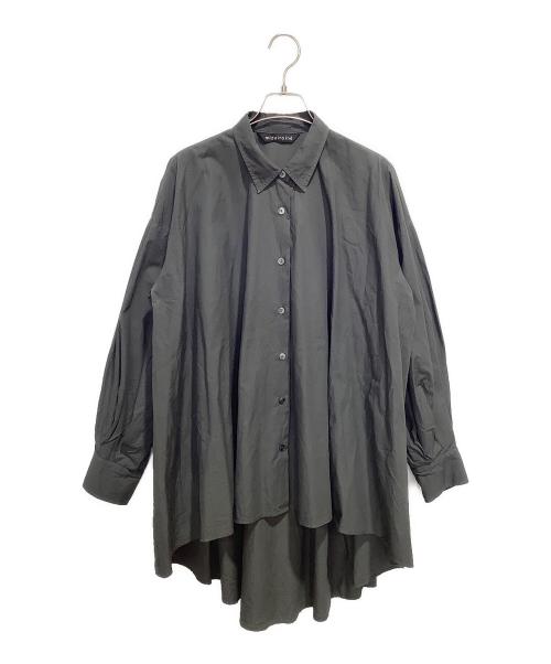 mizuiro-ind（ミズイロインド）mizuiro-ind (ミズイロインド) ワイドシルエットオーバーサイズシャツ グレー サイズ:Fの古着・服飾アイテム