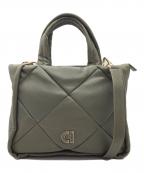 COLE HAANコールハーン）の古着「キルテッド トート バッグ」｜グリーン