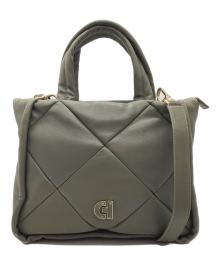 COLE HAAN（コールハーン）の古着「キルテッド トート バッグ」｜グリーン