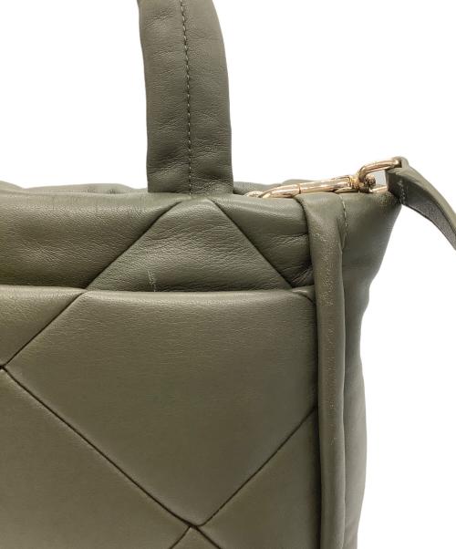 COLE HAAN（コールハーン）COLE HAAN (コールハーン) キルテッド トート バッグ グリーンの古着・服飾アイテム