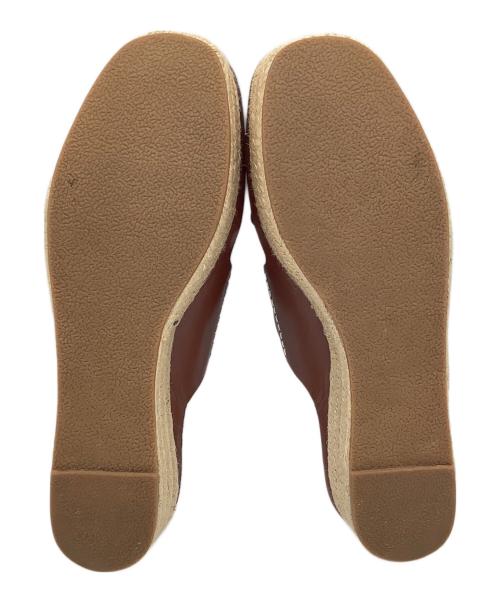 DOUBLE STANDARD CLOTHING（ダブルスタンダードクロージング）DOUBLE STANDARD CLOTHING (ダブルスタンダードクロージング) クロスウェッジサンダル ブラック サイズ:37 1/2の古着・服飾アイテム