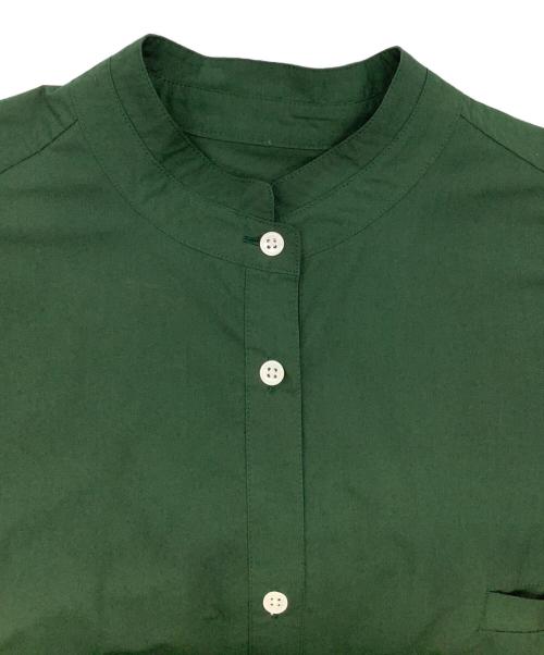 journal standard luxe（ジャーナルスタンダード ラックス）journal standard luxe (ジャーナルスタンダード リュクス) スタンドカラーシャツワンピース グリーン サイズ:-の古着・服飾アイテム