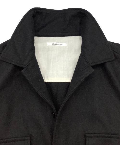 Enchainement（アンシェヌマン）Enchainement (アンシェヌマン) Wool Long CPO Shirt ブラック サイズ:Fの古着・服飾アイテム