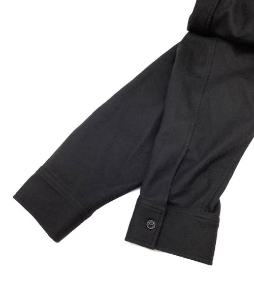 Enchainement（アンシェヌマン）Enchainement (アンシェヌマン) Wool Long CPO Shirt ブラック サイズ:Fの古着・服飾アイテム