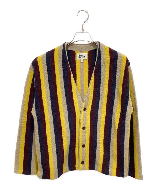 Pilgrim Surf+Supply（ピルグリム サーフサプライ）Pilgrim Surf+Supply (ピルグリム サーフサプライ) Kanoa Knit Cardigan イエロー×ベージュ サイズ:XSの古着・服飾アイテム