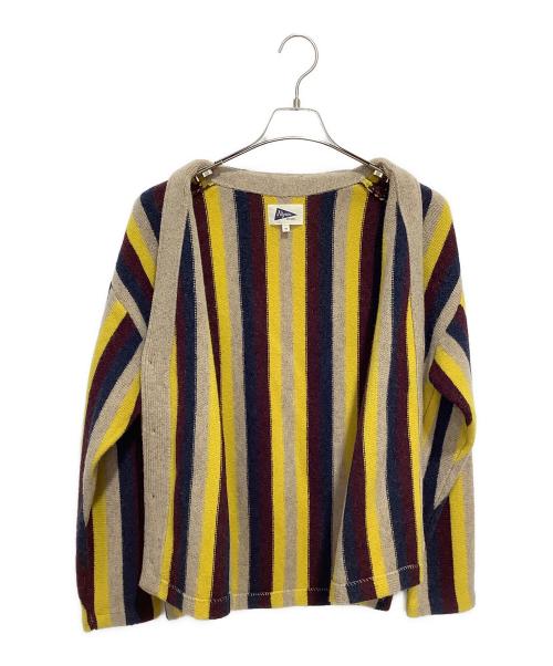 Pilgrim Surf+Supply（ピルグリム サーフサプライ）Pilgrim Surf+Supply (ピルグリム サーフサプライ) Kanoa Knit Cardigan イエロー×ベージュ サイズ:XSの古着・服飾アイテム