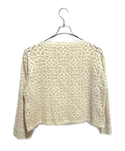 INDIA INDUSTRY（インディアインダストーリー）INDIA INDUSTRY (インディアインダストーリー) ラッセルレースプルオーバーシャツ ホワイト サイズ:Mの古着・服飾アイテム