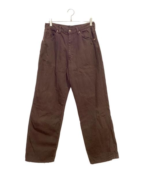 BEAMS BOY（ビームスボーイ）BEAMS BOY (ビームスボーイ) big mac (ビッグマック) 別注リペア ペインター パンツ ブラウン サイズ:Mの古着・服飾アイテム