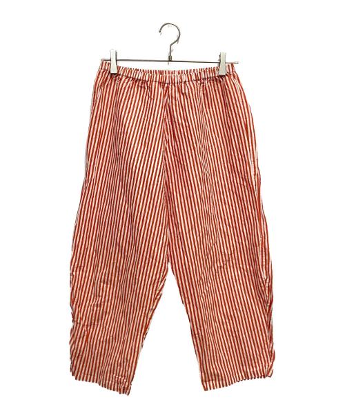 apuntob（アプントビー）apuntob (アプントビー) STRIPE EASY PT レッド×ホワイト サイズ:2の古着・服飾アイテム