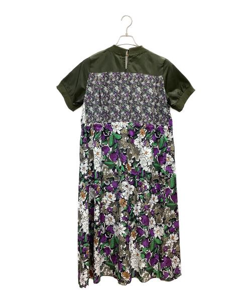 MICALLE MICALLE（ミカーレミカーレ）MICALLE MICALLE (ミカーレミカーレ) 切替ワンピース オリーブ サイズ:-の古着・服飾アイテム