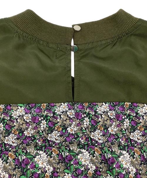 MICALLE MICALLE（ミカーレミカーレ）MICALLE MICALLE (ミカーレミカーレ) 切替ワンピース オリーブ サイズ:-の古着・服飾アイテム