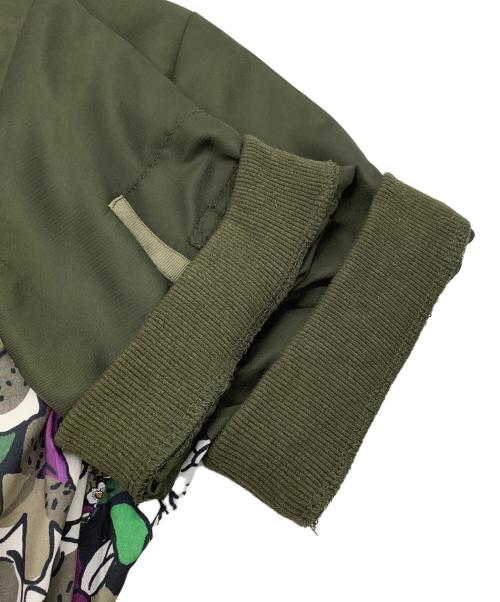 MICALLE MICALLE（ミカーレミカーレ）MICALLE MICALLE (ミカーレミカーレ) 切替ワンピース オリーブ サイズ:-の古着・服飾アイテム