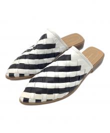 KATHARINE HAMNETT（キャサリンハムネット）の古着「メッシュサンダル」｜ブラック×ホワイト