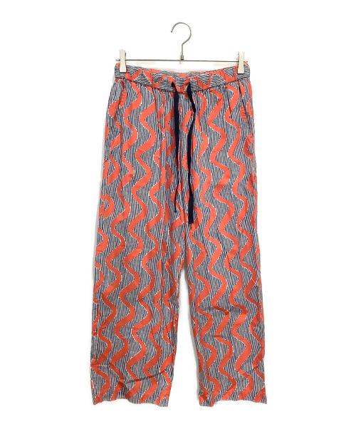 LE GLAZIK（ル グラジック）LE GLAZIK (ル グラジック) アフリカンバティックプリント ホワイト×オレンジ サイズ:36の古着・服飾アイテム