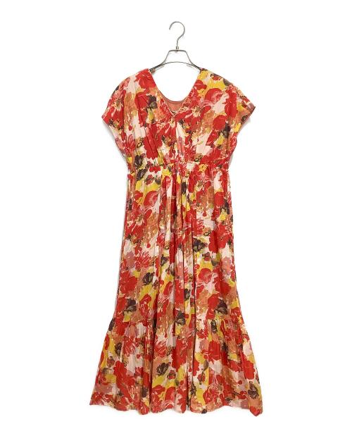 ne quittez pas（ヌキテパ）ne quittez pas (ヌキテパ) ノースリーブワンピース レッド サイズ:FREEの古着・服飾アイテム