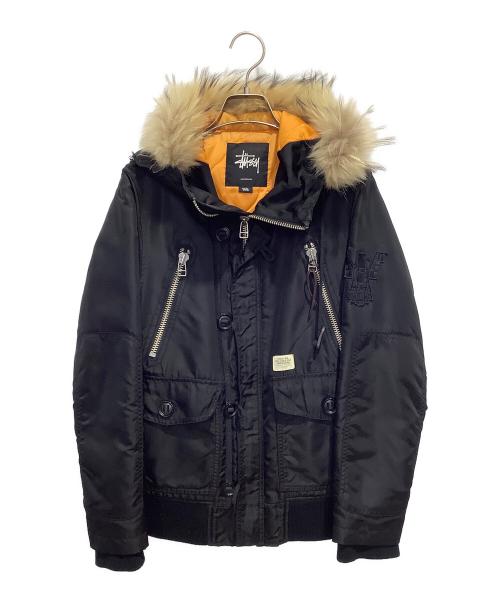 stussy（ステューシー）stussy (ステューシー) N-2Bジャケット ブラック サイズ:SMALLの古着・服飾アイテム