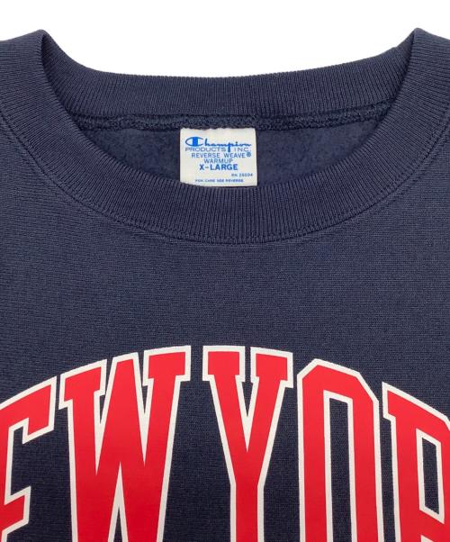 Champion REVERSE WEAVE（チャンピオン リバース ウィーブ）Champion REVERSE WEAVE (チャンピオン リバース ウィーブ) DISNEY (ディズニー) クルーネックスウェットシャツ ネイビー サイズ:XLの古着・服飾アイテム