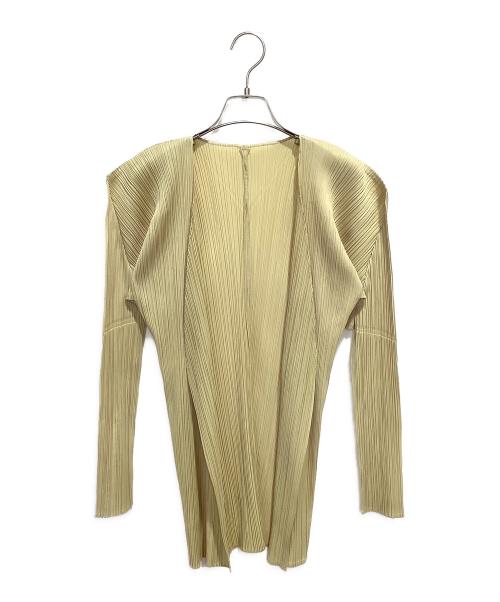 PLEATS PLEASE（プリーツプリーズ）PLEATS PLEASE (プリーツプリーズ) カーディガン ベージュ サイズ:3の古着・服飾アイテム
