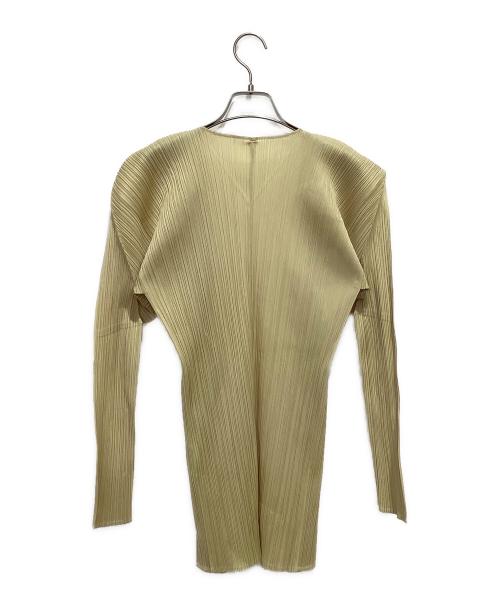 PLEATS PLEASE（プリーツプリーズ）PLEATS PLEASE (プリーツプリーズ) カーディガン ベージュ サイズ:3の古着・服飾アイテム